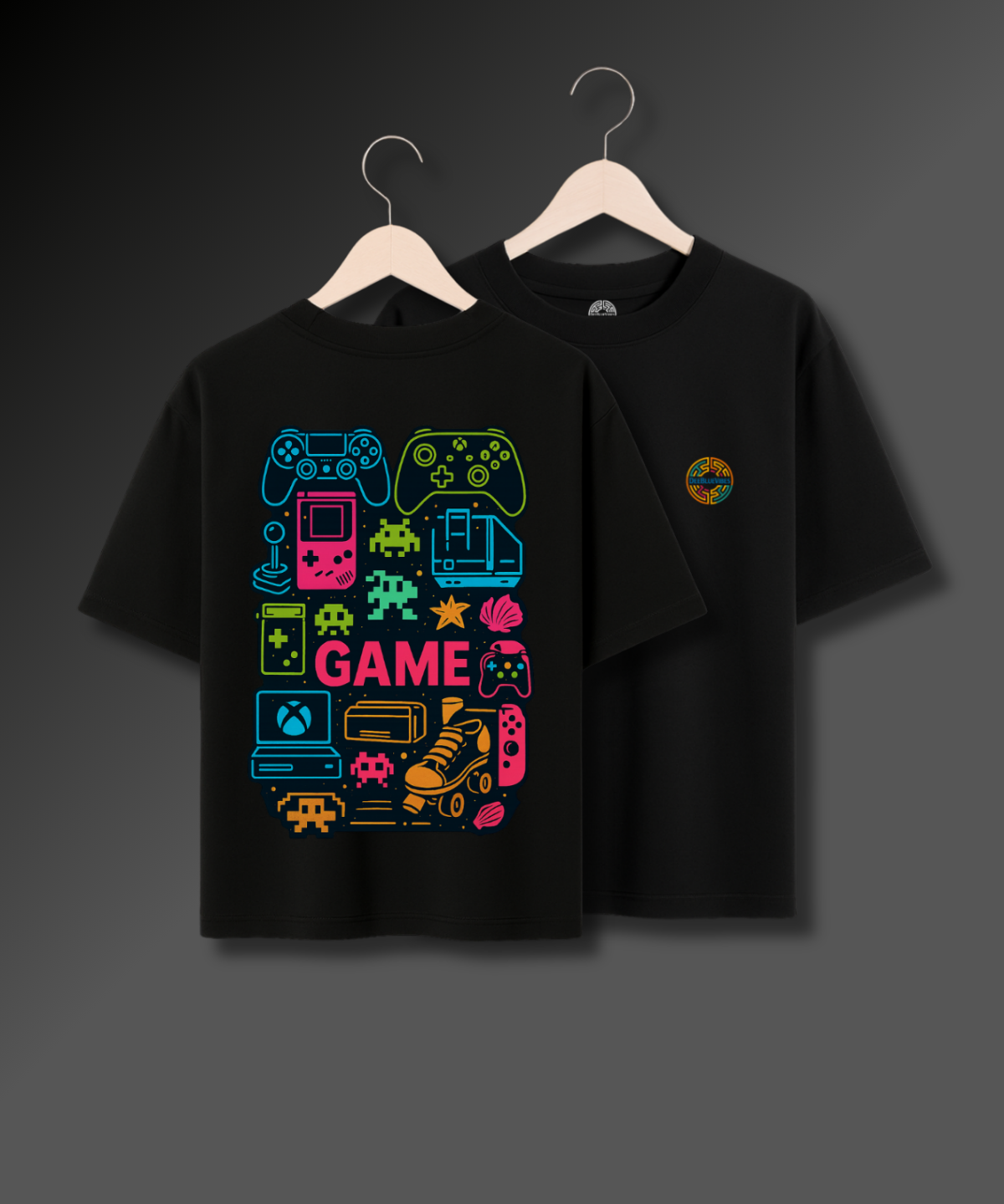Retro Game Collage - 280 GSM Premium Cotton