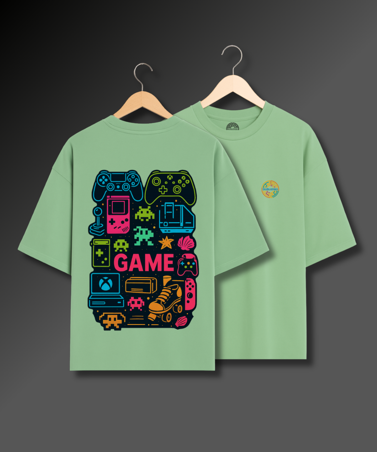 Retro Game Collage - 280 GSM Premium Cotton