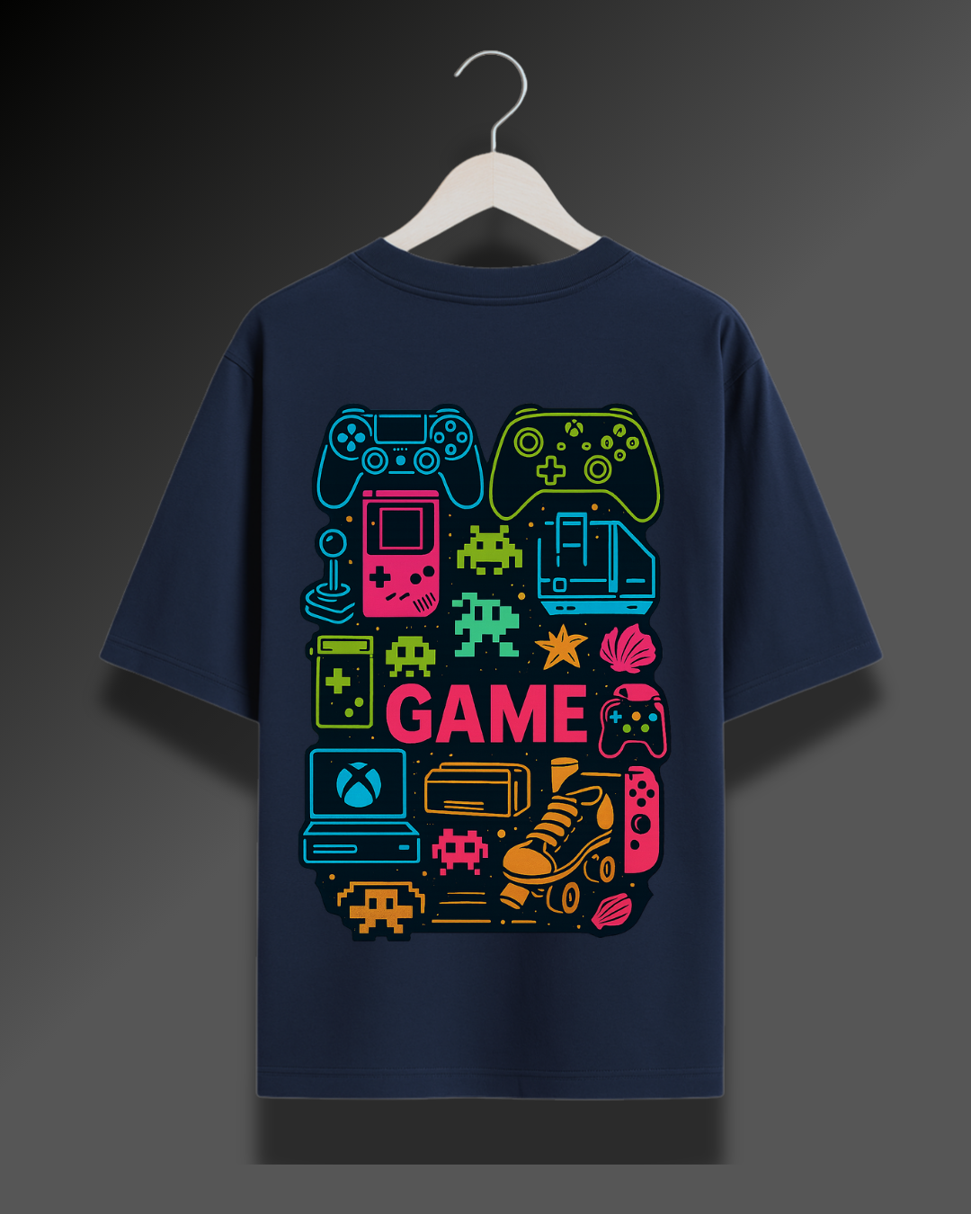 Retro Game Collage - 280 GSM Premium Cotton