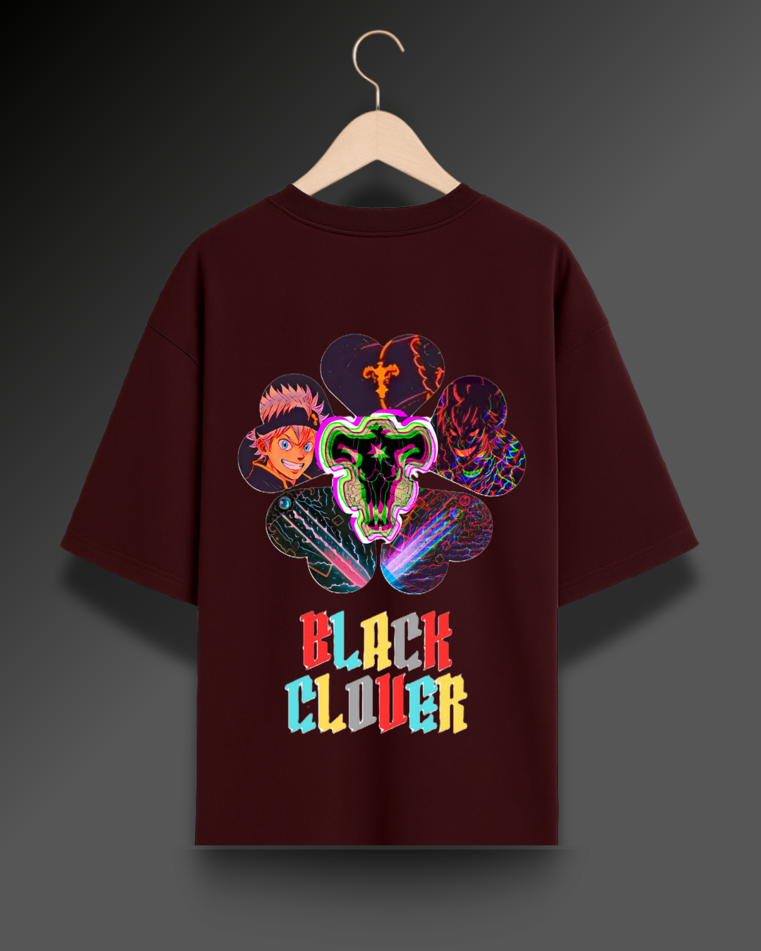 Black Clover Psychedelic - 280 GSM Premium Cotton