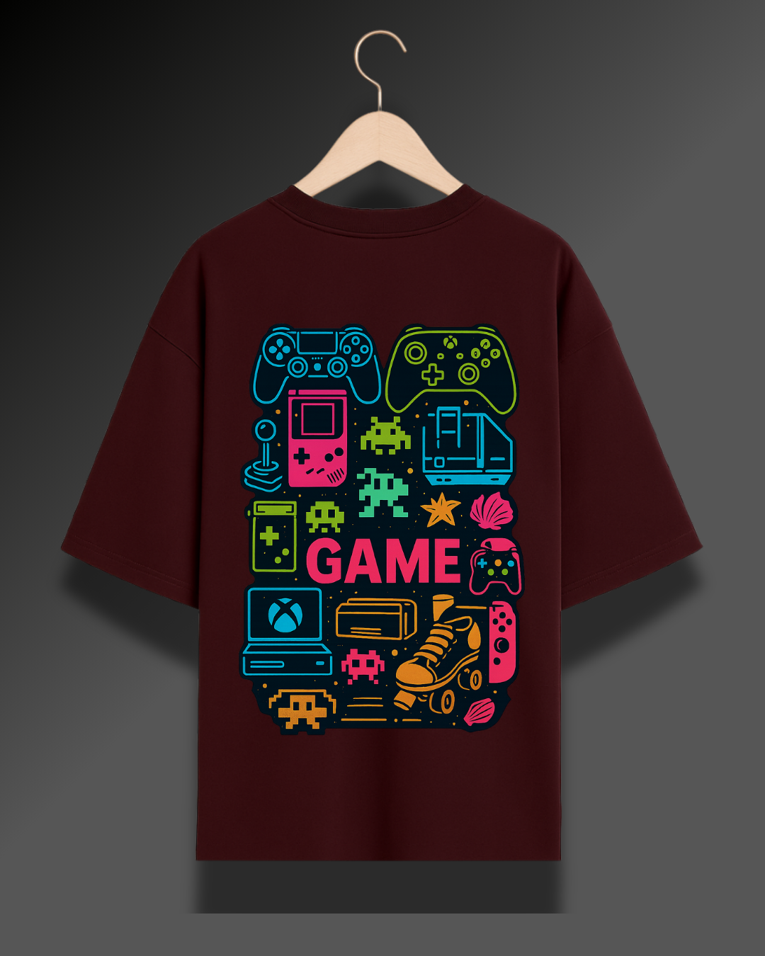 Retro Game Collage - 280 GSM Premium Cotton