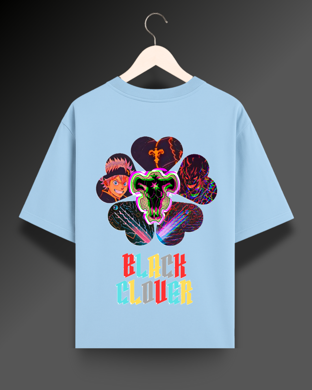 Black Clover Psychedelic - 280 GSM Premium Cotton