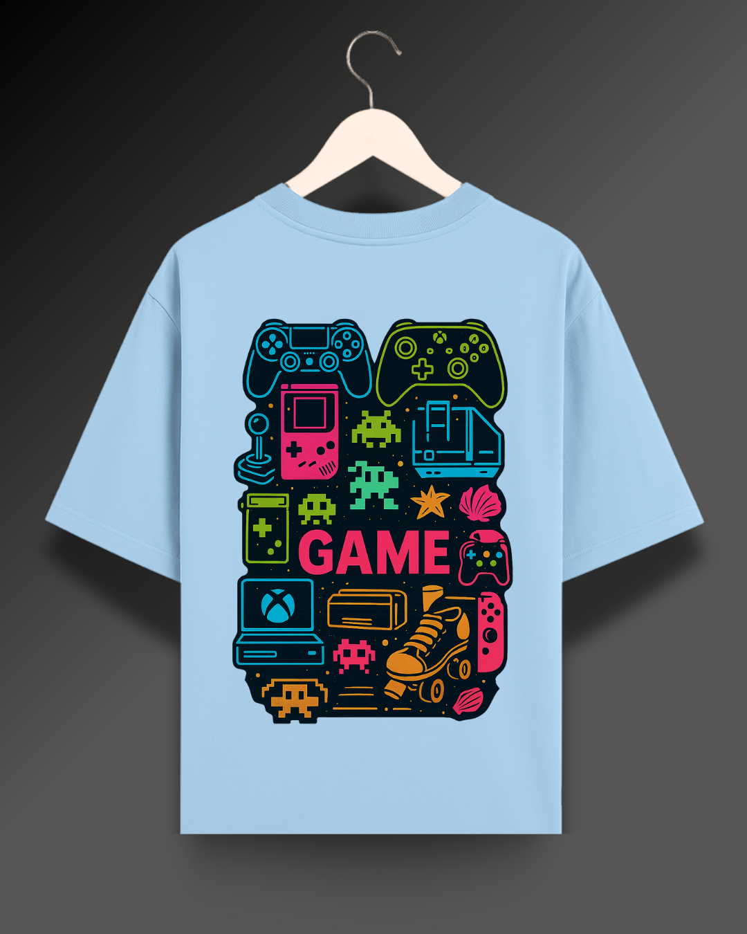 Retro Game Collage - 280 GSM Premium Cotton