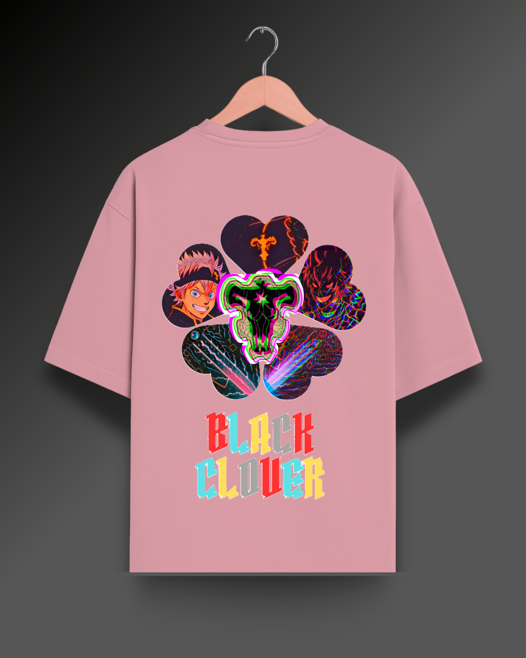 Black Clover Psychedelic - 280 GSM Premium Cotton