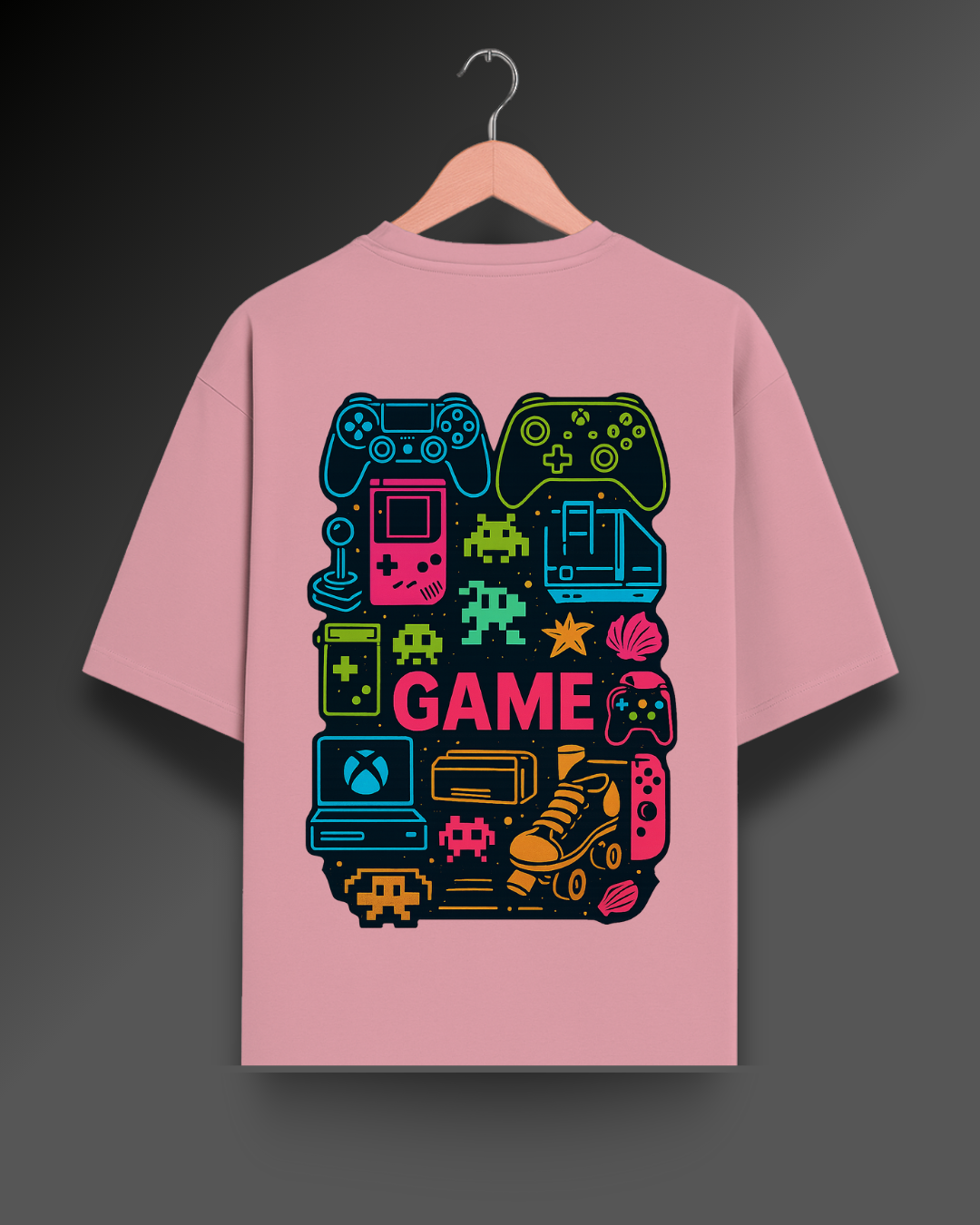 Retro Game Collage - 280 GSM Premium Cotton
