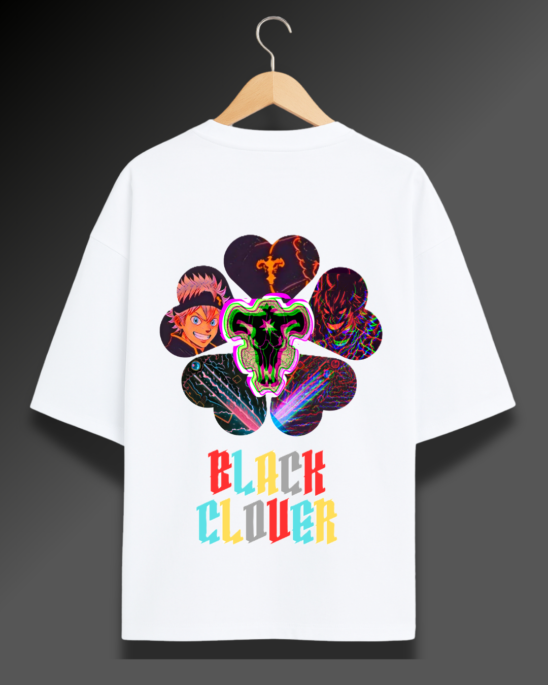 Black Clover Psychedelic - 280 GSM Premium Cotton