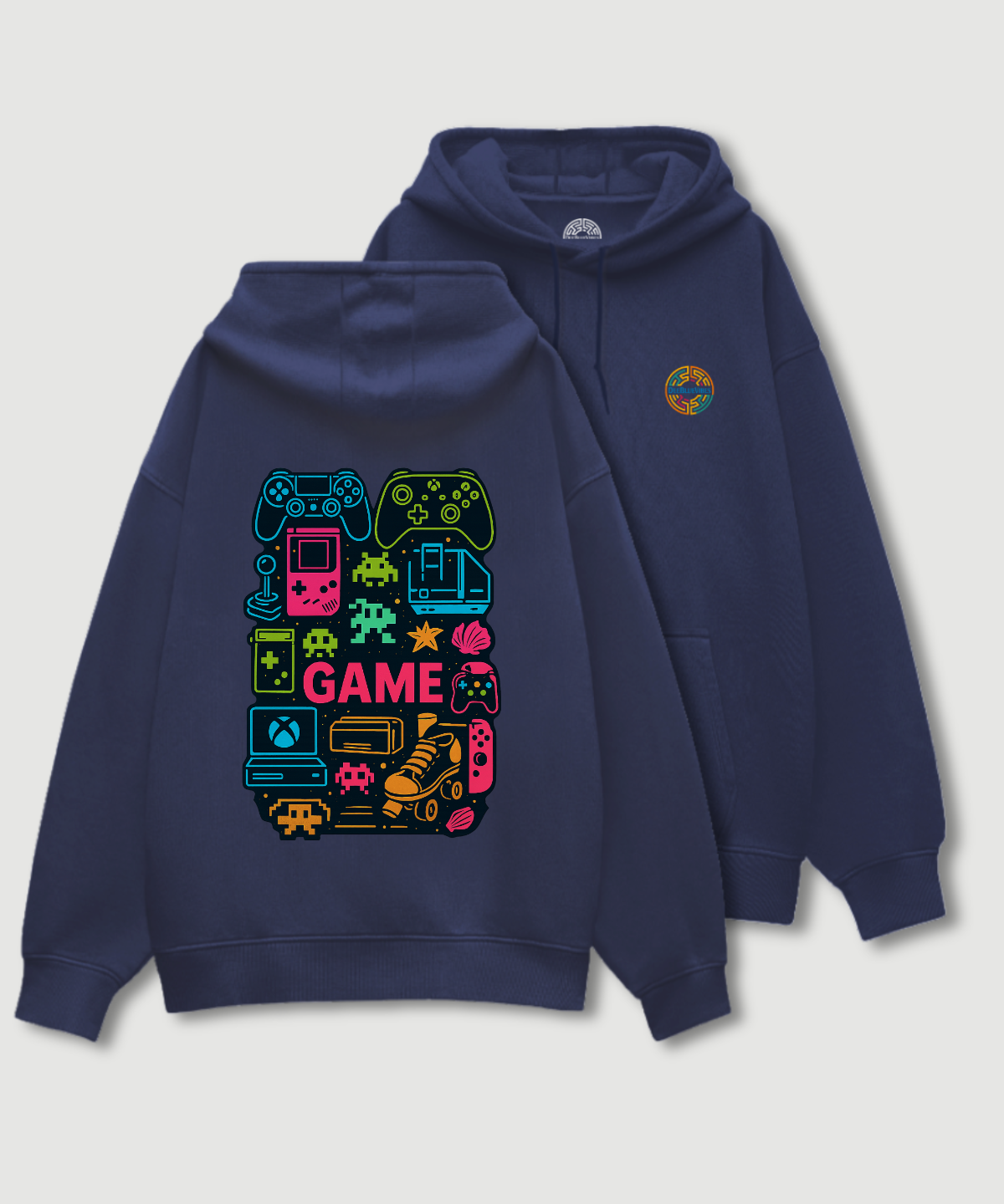 Gamer Vibe-400 GSM Unisex Oversized Hoodie
