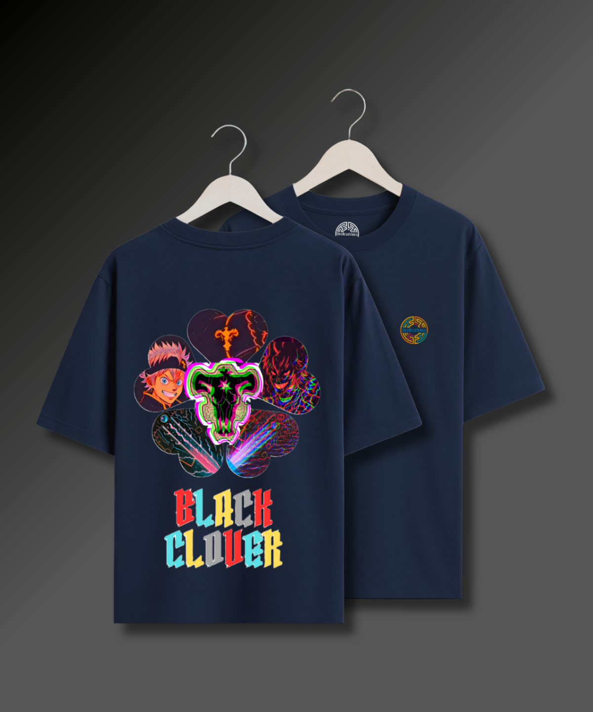 Black Clover Psychedelic - 280 GSM Premium Cotton