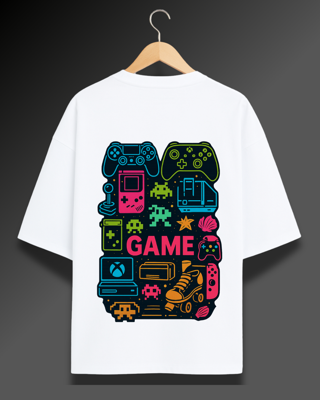 Retro Game Collage - 280 GSM Premium Cotton