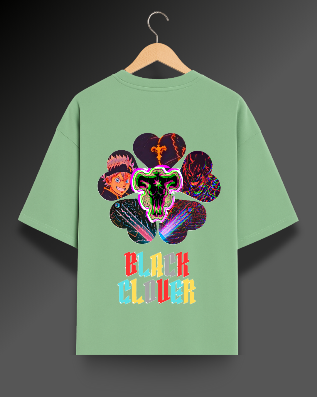 Black Clover Psychedelic - 280 GSM Premium Cotton