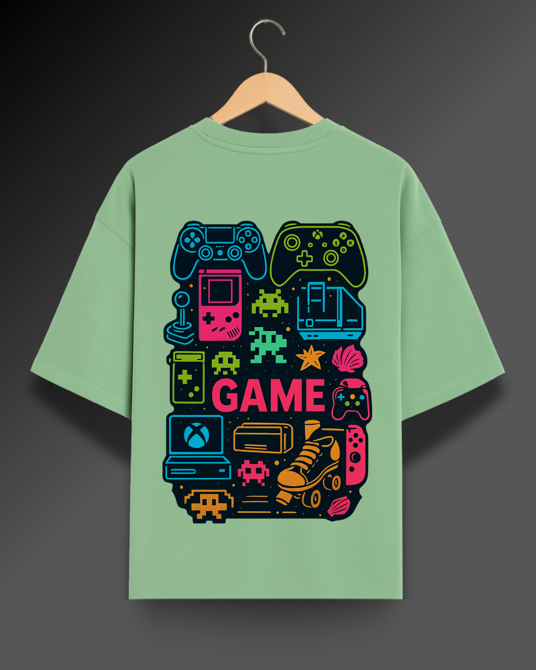 Retro Game Collage - 280 GSM Premium Cotton