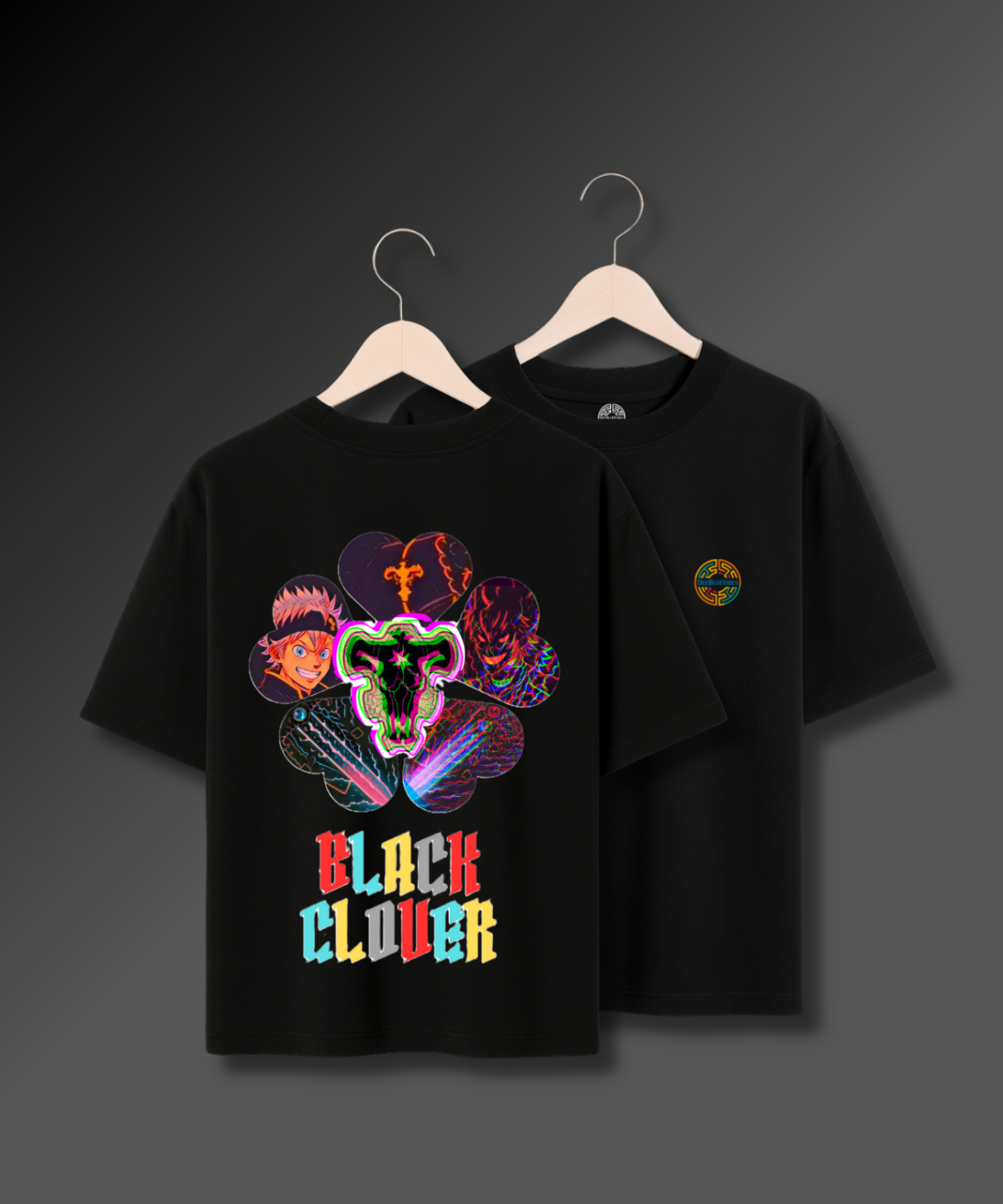 Black Clover Psychedelic - 280 GSM Premium Cotton