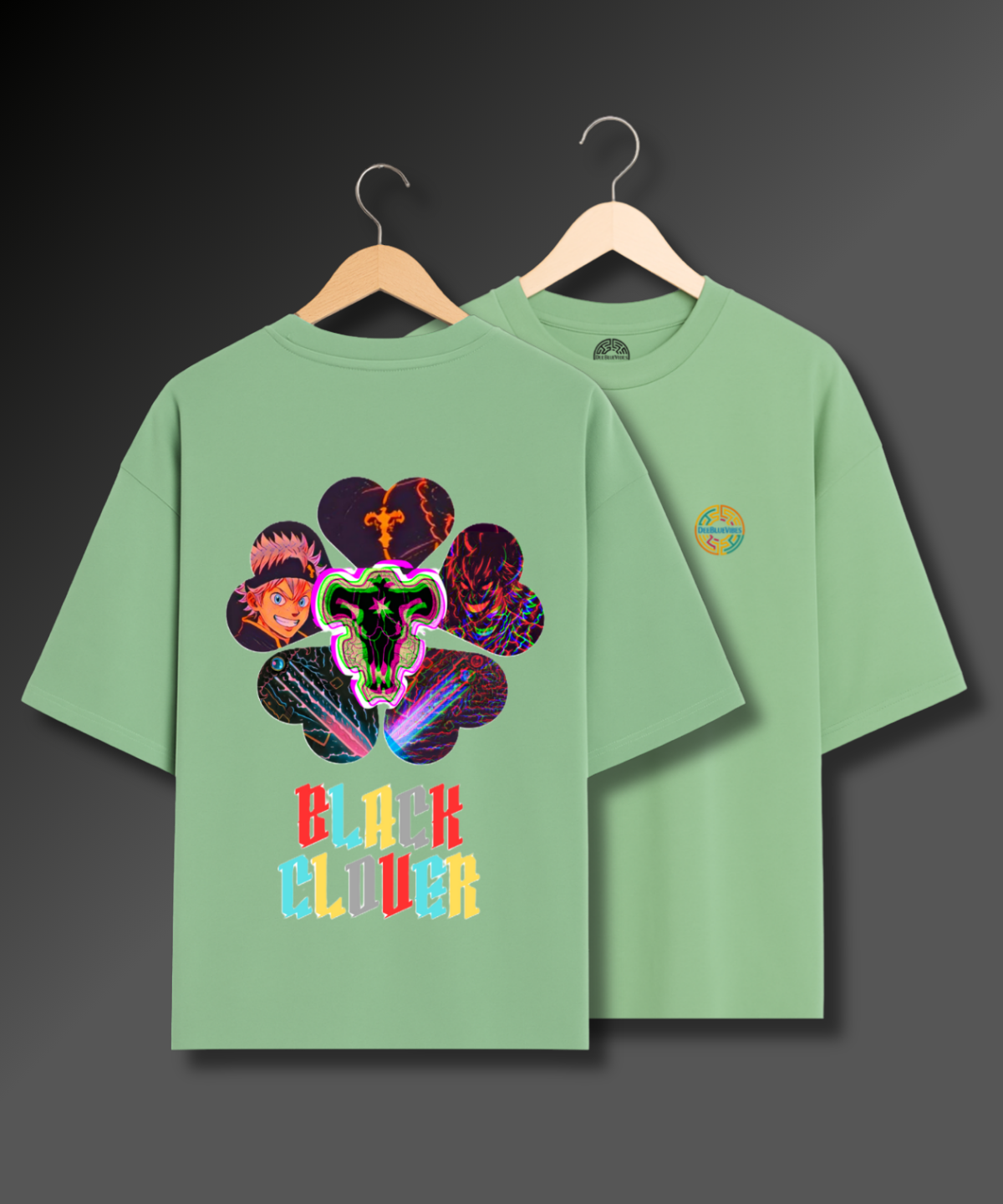 Black Clover Psychedelic - 280 GSM Premium Cotton
