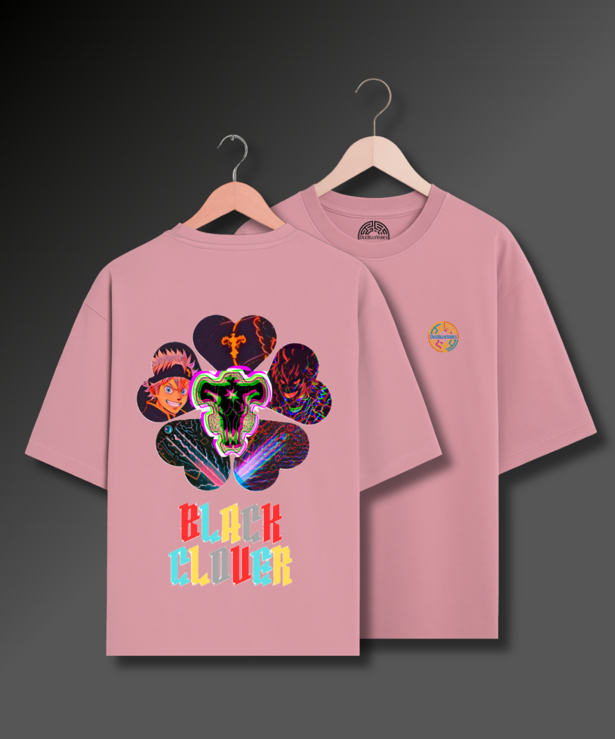 Black Clover Psychedelic - 280 GSM Premium Cotton