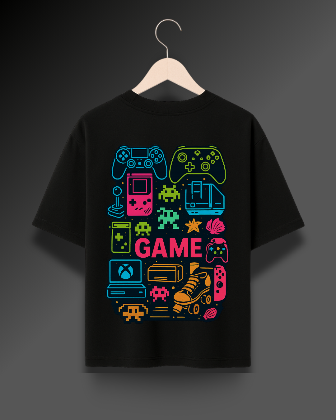 Retro Game Collage - 280 GSM Premium Cotton