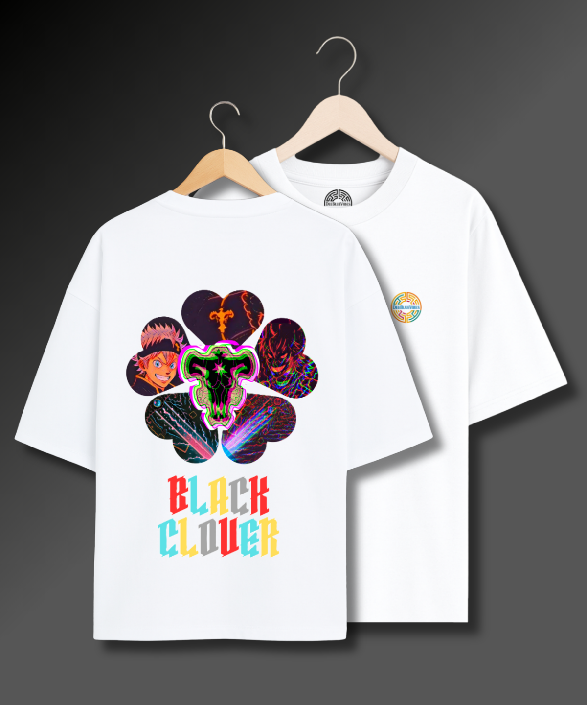 Black Clover Psychedelic - 280 GSM Premium Cotton