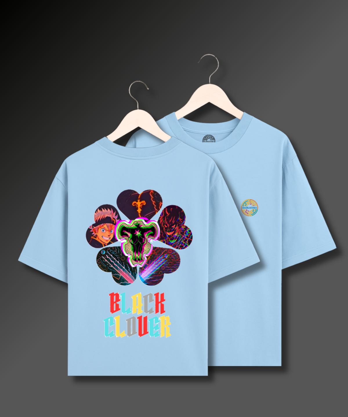 Black Clover Psychedelic - 280 GSM Premium Cotton
