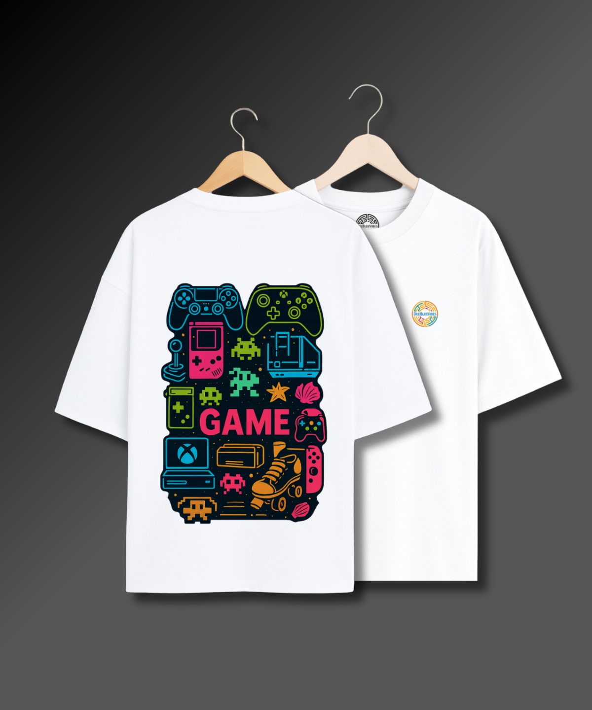 Retro Game Collage - 280 GSM Premium Cotton